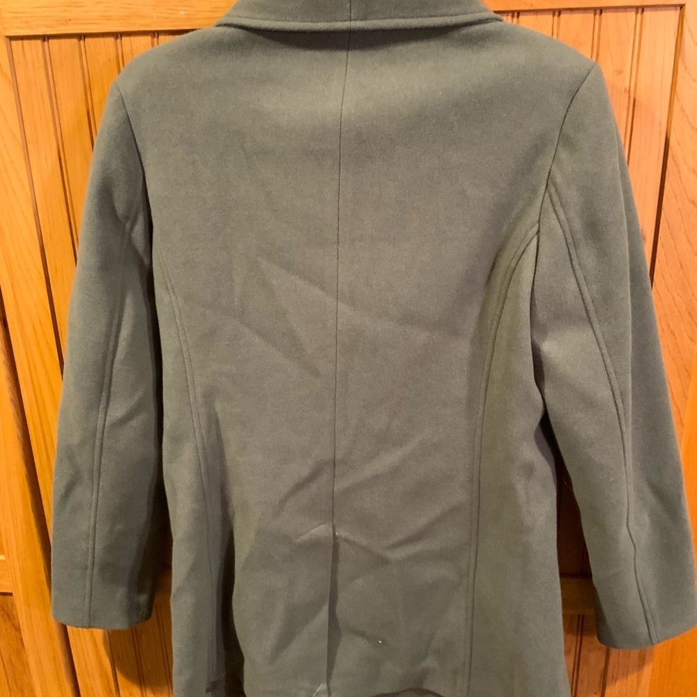 Bernardo Double-Breasted Gray Pea Coat - Picture 2 of 7